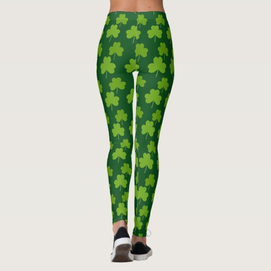 Heiligen Patrick Tagesglücklicher grüner Leggings (Rückseite)