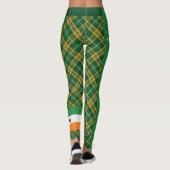 Heiligen Patrick Tagesirische Flagge Stripes Leggings (Rückseite)