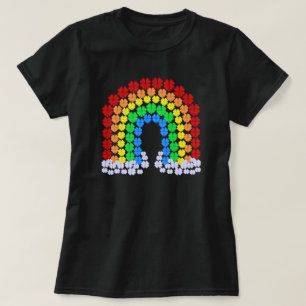 Heiligen Patrick Tagesklee-Regenbogen-hübsches T-Shirt