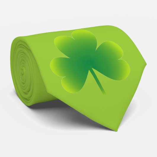 Heiligen Patrick TagesKleeblatt Krawatte (Gerollt)