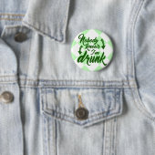 Heiligen Patrick Tagesoffensichtliches betrunkenes Button (Beispiel)