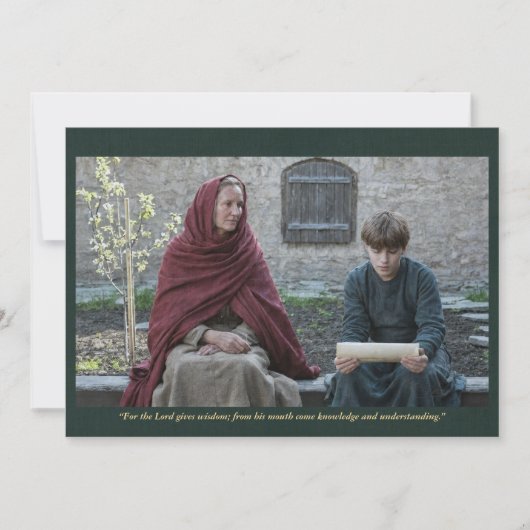 Heiligenbild | Heilige Ludmila mit Wenceslaus Einladung (Vorderseite)