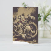 Heiligenbild Saint George und der Drache Dankeskarte (Stehend Vorderseite)