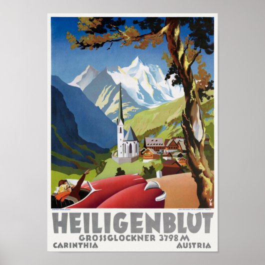 Heiligenblut Austria Vintage Poster (Vorne)
