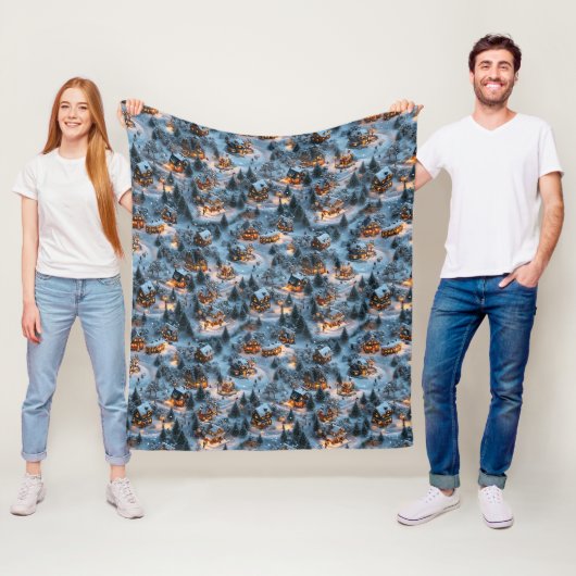 Heiliger Abend - Zwielichtige Ruhe Fleecedecke (Beispiel)