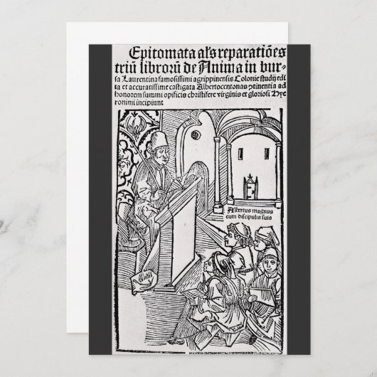 Heiliger Albertus Magnus Doktor der Kirche Einladung (Vorne/Hinten)