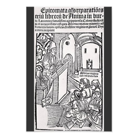Heiliger Albertus Magnus Doktor der Kirche Fotodruck (Vorne)