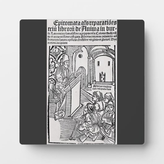 Heiliger Albertus Magnus Doktor der Kirche Fotoplatte (Vorderseite)