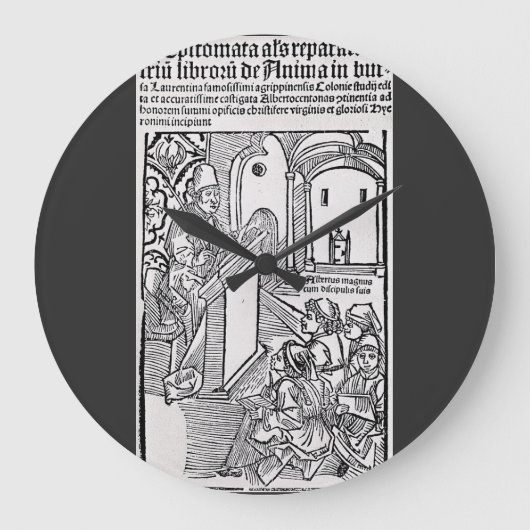 Heiliger Albertus Magnus Doktor der Kirche Große Wanduhr (Vorderseite)