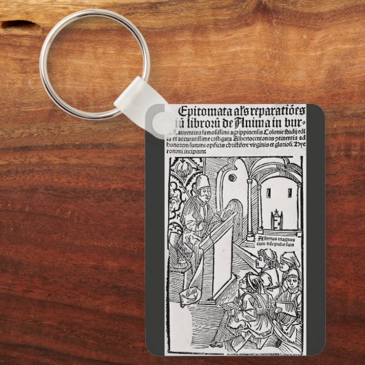 Heiliger Albertus Magnus Doktor der Kirche Schlüsselanhänger (Vorderseite)