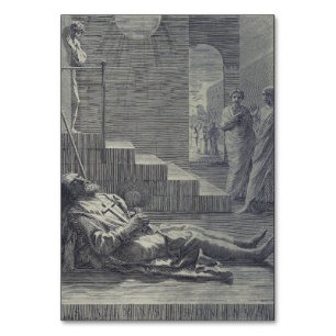 Heiliger Alexius von Rom Heilige Demut Kunst Tischnummer