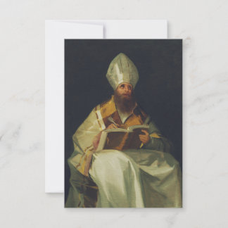 Heiliger Ambrosius Bischof und Kirchenlehrer Heili Dankeskarte