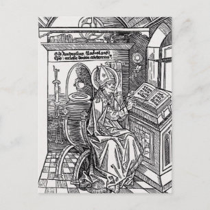 Heiliger Ambrosius von Mailand Christlich Postkarte