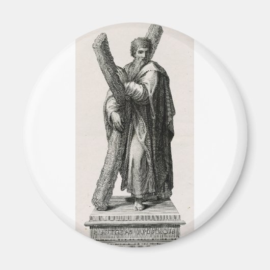 Heiliger Andreas der Apostel Erstberufener Jünger Magnet (Vorne)