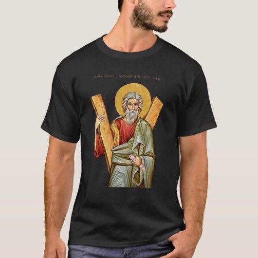 Heiliger Andreas der Apostel T-Shirt (Vorderseite)