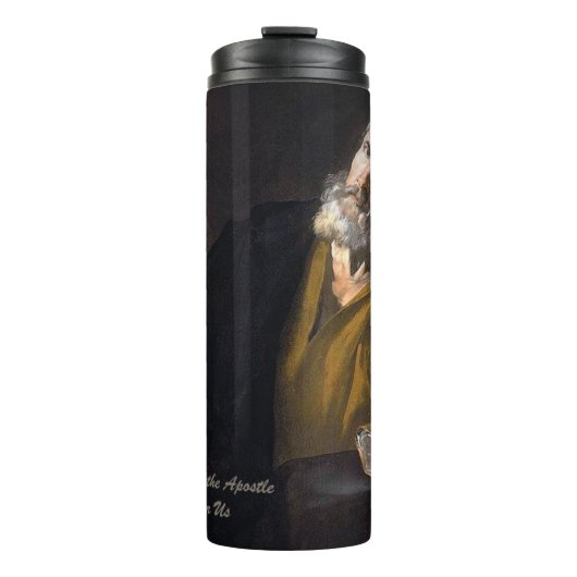 Heiliger Andreas der Apostel Thermosbecher (Vorderseite)