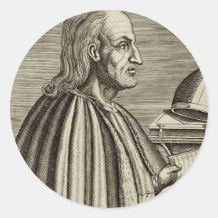 Heiliger Anselm von Canterbury Kirchenlehrer Runder Aufkleber