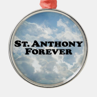 Heiliger Anthony für immer - grundlegend Silbernes Ornament
