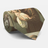 Heiliger Anthony von Padua mit Baby Jesus Krawatte (Gerollt)