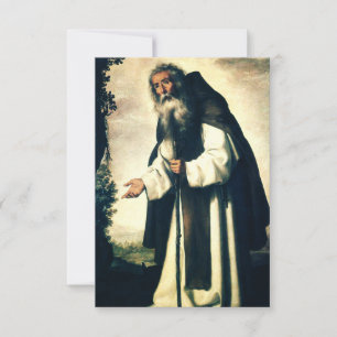 Heiliger Antonius der Einsiedler Dankeskarte