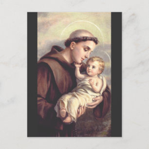 Heiliger Antonius von Padua katholischer Priester Postkarte