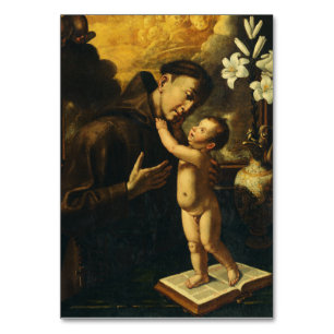 Heiliger Antonius von Padua mit Jesuskind Tischnummer