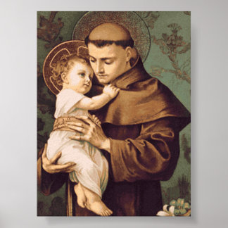 Heiliger Antonius von Padua Poster