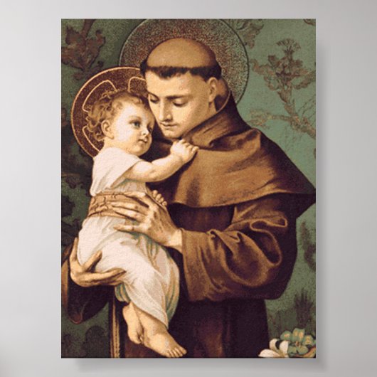 Heiliger Antonius von Padua Poster (Vorne)