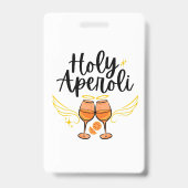 Heiliger Aperoli Witziger Trendiger Aperol Spritz Ausweis (Vorderseite)