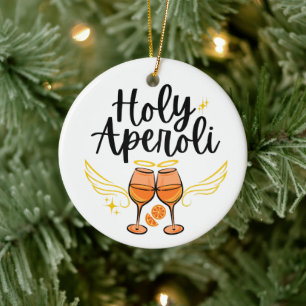 Heiliger Aperoli Witziger Trendiger Aperol Spritz Keramik Ornament