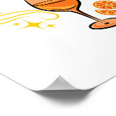 Heiliger Aperoli Witziger Trendiger Aperol Spritz  Poster (Ecke)