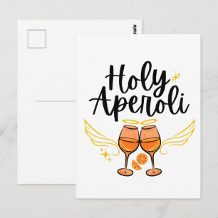 Heiliger Aperoli Witziger Trendiger Aperol Spritz Postkarte
