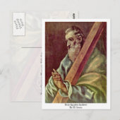 Heiliger Apostel Andrew von El Greco Postkarte (Vorne/Hinten)