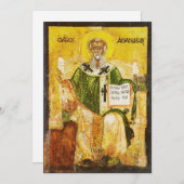 Heiliger Athanasius von Alexandria Feiertagskarte (Vorne/Hinten)