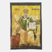 Heiliger Athanasius von Alexandria Geschirrtuch (Vertikal)