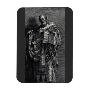 Heiliger Athanasius von Alexandria Grafik Kunst Magnet