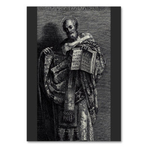 Heiliger Athanasius von Alexandria Grafik Kunst Tischnummer