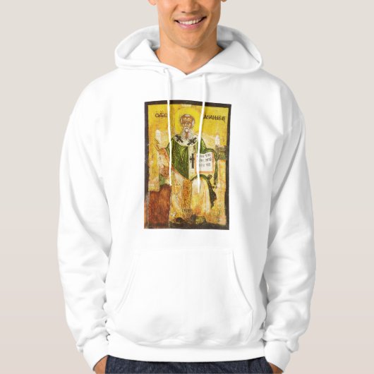 Heiliger Athanasius von Alexandria Hoodie (Vorderseite)