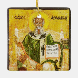 Heiliger Athanasius von Alexandria Keramikornament