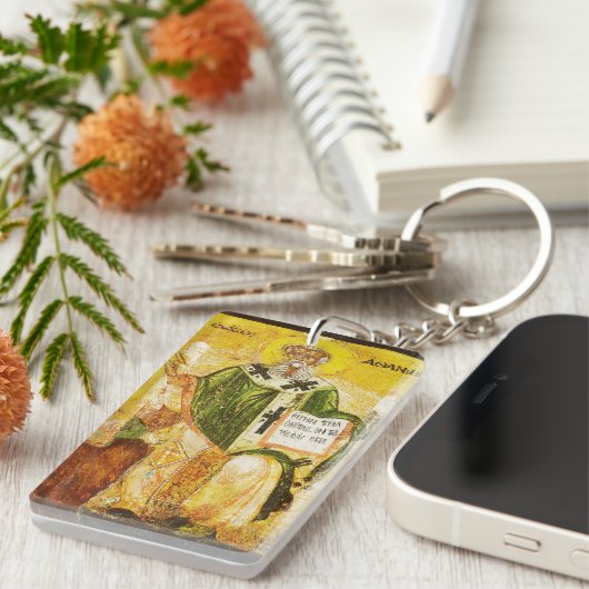 Heiliger Athanasius von Alexandria Schlüsselanhänger (Vorderseite rechts)