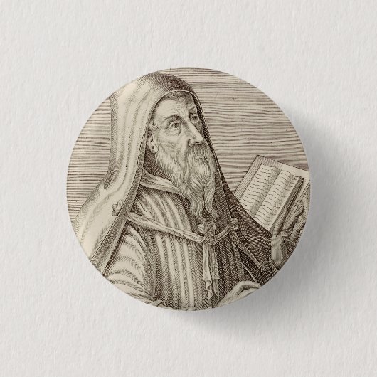 Heiliger Augustiner Hippo-Doktor der Kirche Button (Vorderseite)