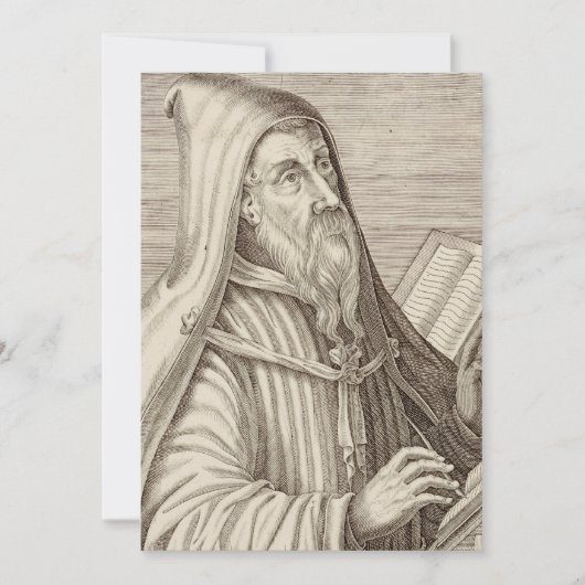 Heiliger Augustiner Hippo-Doktor der Kirche Einladung (Vorderseite)