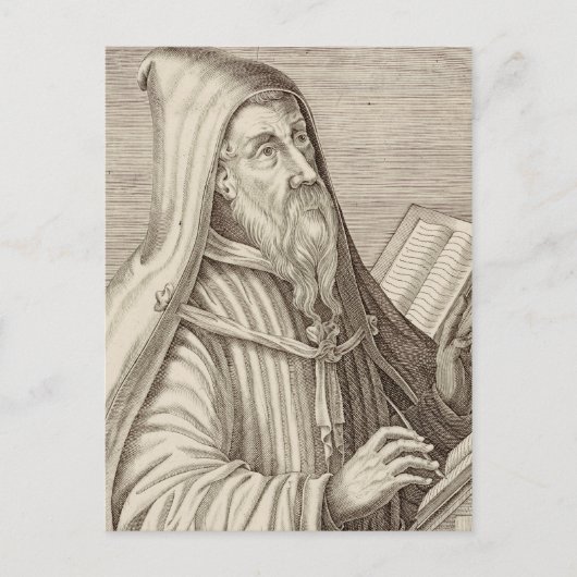 Heiliger Augustiner Hippo-Doktor der Kirche Postkarte (Vorderseite)
