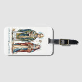Heiliger Augustinus & Heilige Monica Gepäckanhänger (Vorderseite (Horizontal))