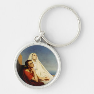 Heiliger Augustinus und Heilige Monica Schlüsselanhänger