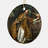 Heiliger Augustinus von Hippo Keramik Ornament (Links)