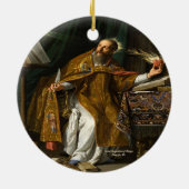 Heiliger Augustinus von Hippo Keramik Ornament (Hinten)