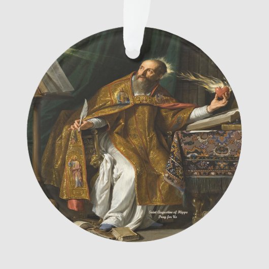 Heiliger Augustinus von Hippo Ornament (Vorderseite)
