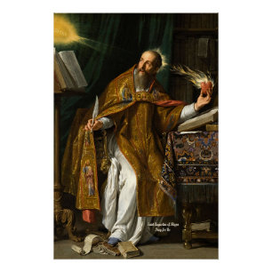 Heiliger Augustinus von Hippo Poster