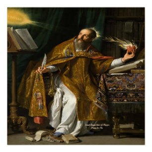 Heiliger Augustinus von Hippo Poster